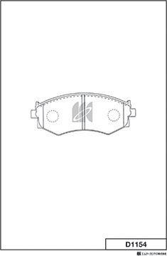 MK Kashiyama D1154 - Kit de plaquettes de frein, frein à disque cwaw.fr