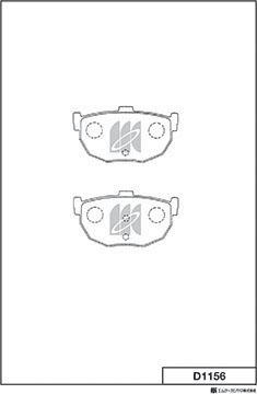 MK Kashiyama D1156 - Kit de plaquettes de frein, frein à disque cwaw.fr