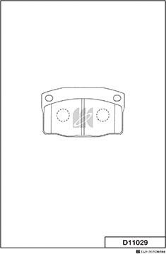 MK Kashiyama D11029 - Kit de plaquettes de frein, frein à disque cwaw.fr