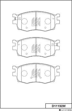 MK Kashiyama D11192M - Kit de plaquettes de frein, frein à disque cwaw.fr