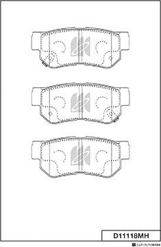 MK Kashiyama D11118MH - Kit de plaquettes de frein, frein à disque cwaw.fr