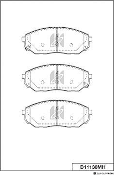 MK Kashiyama D11130MH - Kit de plaquettes de frein, frein à disque cwaw.fr