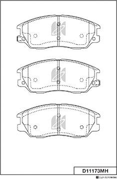 MK Kashiyama D11173MH - Kit de plaquettes de frein, frein à disque cwaw.fr