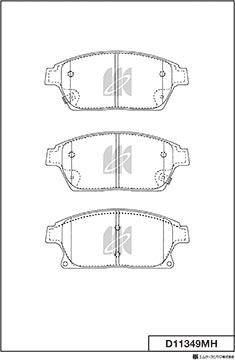 MK Kashiyama D11349MH - Kit de plaquettes de frein, frein à disque cwaw.fr