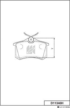 MK Kashiyama D11346H - Kit de plaquettes de frein, frein à disque cwaw.fr