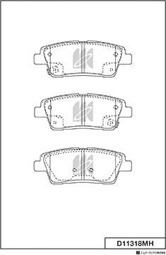 MK Kashiyama D11318MH - Kit de plaquettes de frein, frein à disque cwaw.fr