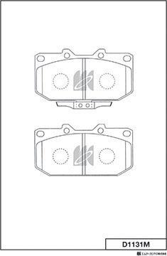 MK Kashiyama D1131M - Kit de plaquettes de frein, frein à disque cwaw.fr