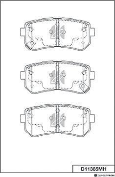 ACKOJAP A53-0141 - Kit de plaquettes de frein, frein à disque cwaw.fr