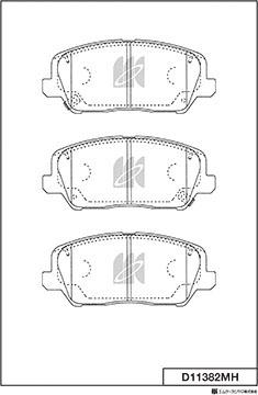 MK Kashiyama D11382MH - Kit de plaquettes de frein, frein à disque cwaw.fr