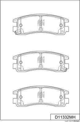 MK Kashiyama D11332MH - Kit de plaquettes de frein, frein à disque cwaw.fr