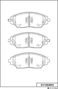 MK Kashiyama D11294MH - Kit de plaquettes de frein, frein à disque cwaw.fr