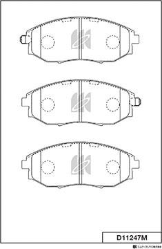 MK Kashiyama D11247M - Kit de plaquettes de frein, frein à disque cwaw.fr