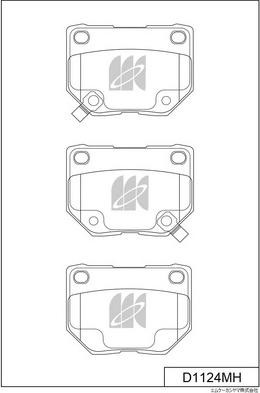 MK Kashiyama D1124MH - Kit de plaquettes de frein, frein à disque cwaw.fr