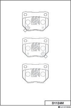 MK Kashiyama D1124M - Kit de plaquettes de frein, frein à disque cwaw.fr