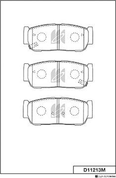 MK Kashiyama D11213M - Kit de plaquettes de frein, frein à disque cwaw.fr