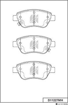 MK Kashiyama D11227MH - Kit de plaquettes de frein, frein à disque cwaw.fr