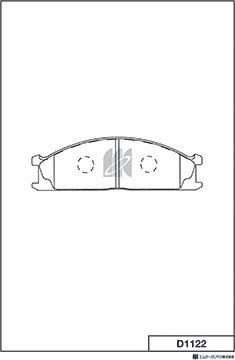 MK Kashiyama D1122 - Kit de plaquettes de frein, frein à disque cwaw.fr