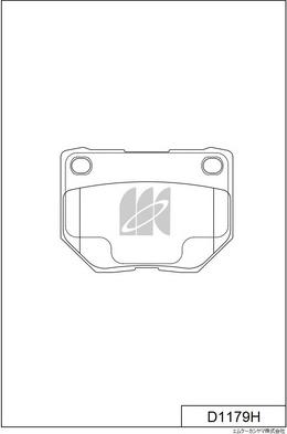 MK Kashiyama D1179H - Kit de plaquettes de frein, frein à disque cwaw.fr