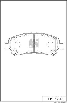 MK Kashiyama D1312H - Kit de plaquettes de frein, frein à disque cwaw.fr