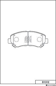 MK Kashiyama D1312 - Kit de plaquettes de frein, frein à disque cwaw.fr