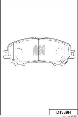 MK Kashiyama D1339H - Kit de plaquettes de frein, frein à disque cwaw.fr