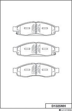 MK Kashiyama D1325MH - Kit de plaquettes de frein, frein à disque cwaw.fr