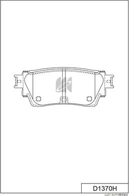 MK Kashiyama D1370H - Kit de plaquettes de frein, frein à disque cwaw.fr