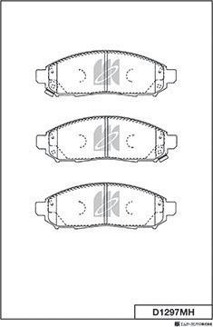 MK Kashiyama D1297MH - Kit de plaquettes de frein, frein à disque cwaw.fr