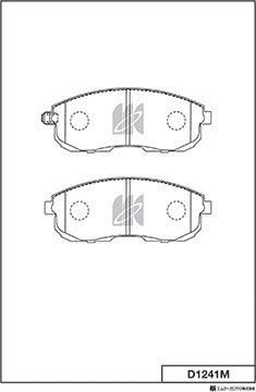 MK Kashiyama D1241M - Kit de plaquettes de frein, frein à disque cwaw.fr