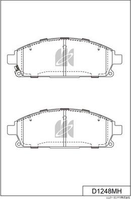 MK Kashiyama D1248MH - Kit de plaquettes de frein, frein à disque cwaw.fr