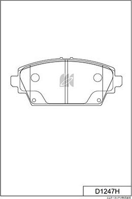 MK Kashiyama D1247H - Kit de plaquettes de frein, frein à disque cwaw.fr