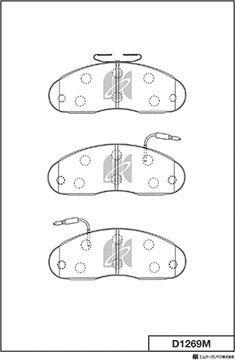 MK Kashiyama D1269M - Kit de plaquettes de frein, frein à disque cwaw.fr