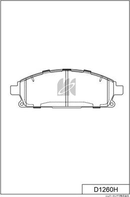 MK Kashiyama D1260H - Kit de plaquettes de frein, frein à disque cwaw.fr