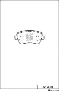 MK Kashiyama D1261H - Kit de plaquettes de frein, frein à disque cwaw.fr