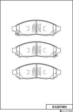 MK Kashiyama D1267MH - Kit de plaquettes de frein, frein à disque cwaw.fr