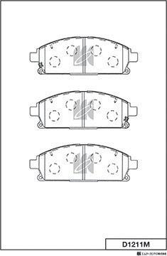 MK Kashiyama D1211M - Kit de plaquettes de frein, frein à disque cwaw.fr