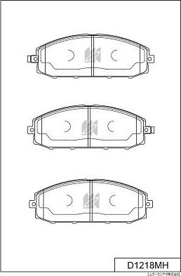 MK Kashiyama D1218MH - Kit de plaquettes de frein, frein à disque cwaw.fr