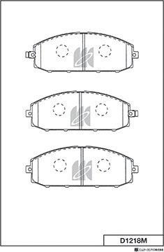 MK Kashiyama D1218M - Kit de plaquettes de frein, frein à disque cwaw.fr