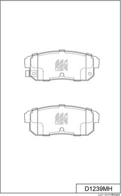 MK Kashiyama D1239MH - Kit de plaquettes de frein, frein à disque cwaw.fr