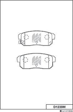 MK Kashiyama D1239M - Kit de plaquettes de frein, frein à disque cwaw.fr