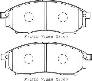 MK Kashiyama D1231M - Kit de plaquettes de frein, frein à disque cwaw.fr