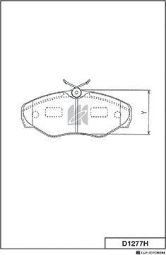 MK Kashiyama D1277H - Kit de plaquettes de frein, frein à disque cwaw.fr