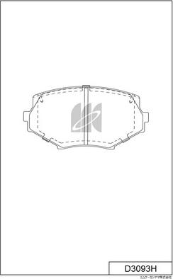 MK Kashiyama D3093H - Kit de plaquettes de frein, frein à disque cwaw.fr