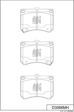 MK Kashiyama D3066MH - Kit de plaquettes de frein, frein à disque cwaw.fr