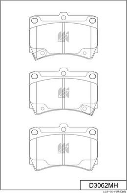 MK Kashiyama D3062MH - Kit de plaquettes de frein, frein à disque cwaw.fr