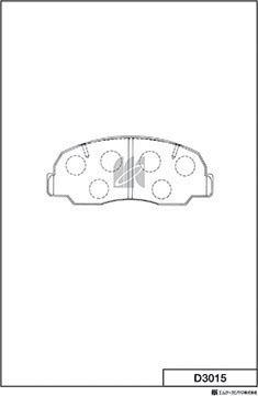 MK Kashiyama D3015 - Kit de plaquettes de frein, frein à disque cwaw.fr