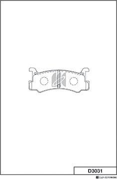 MK Kashiyama D3031 - Kit de plaquettes de frein, frein à disque cwaw.fr