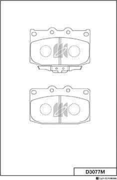 MK Kashiyama D3077M - Kit de plaquettes de frein, frein à disque cwaw.fr