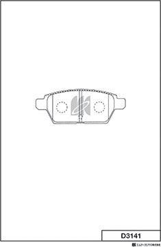 MK Kashiyama D3141 - Kit de plaquettes de frein, frein à disque cwaw.fr