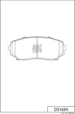 MK Kashiyama D3142H - Kit de plaquettes de frein, frein à disque cwaw.fr